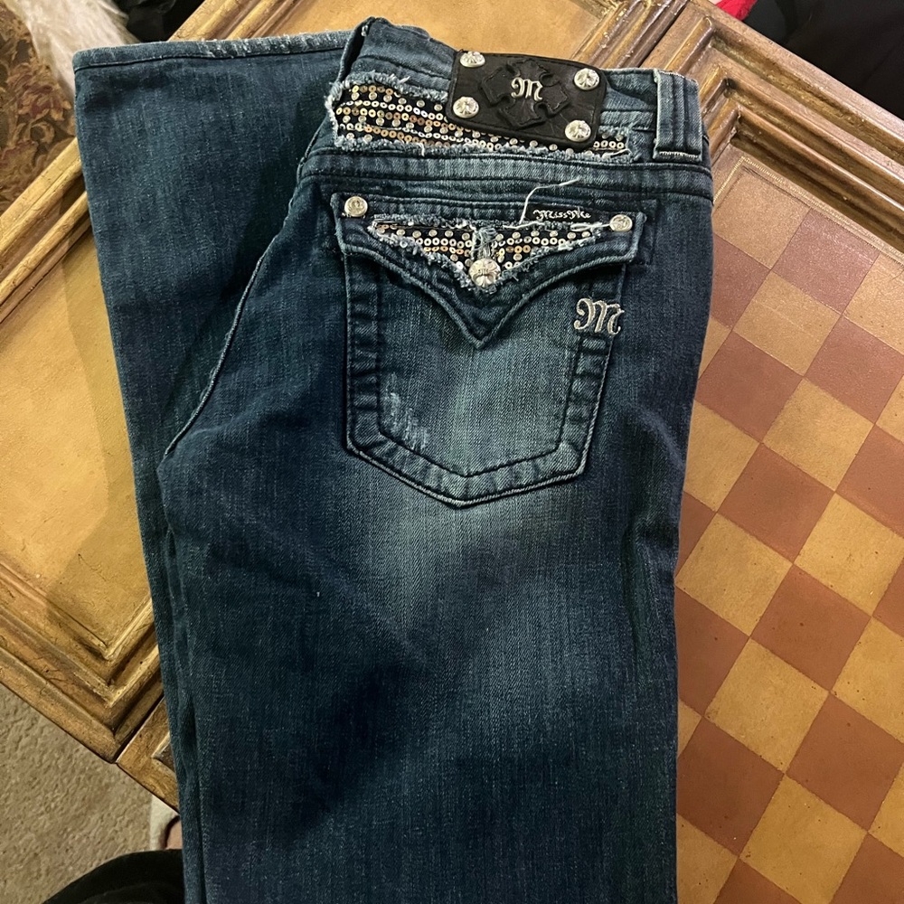 Miss Me denim with sequins size 31